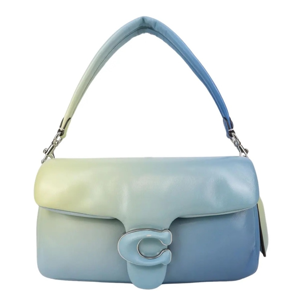 Coach Tabby 26 Blue Aqua Multi Blue Yellow Leather Shoulder Women's Bag